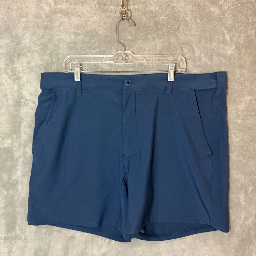 Huk Shorts Mens XXL Blue Performance Fishing Outdoor Casual Quick Dry Stretch
